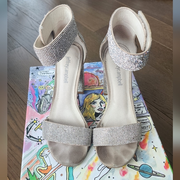 Jeffrey Campbell crystal heels size 6. - Picture 2 of 2